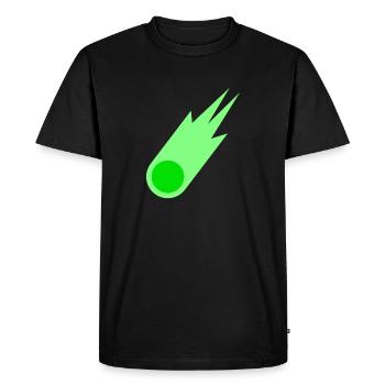 Cadeau d’astronome d’astronomie de comète verte - T-shirt Premium bio Homme - noir - Devant - Nico (187cm)