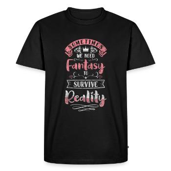 Fantaisie Rêve Magie - T-shirt Premium bio Homme - noir - Devant - Nico (187cm)