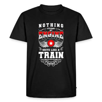 Train Driver Train Driver Conductor Conductor - Men's Premium Organic T-Shirt - black - Front - Nico (187cm)