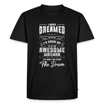 Livreurs de colis - T-shirt Premium bio Homme - noir - Devant - Nico (187cm)