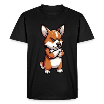 Corgi Corgi Gallois Corgi Corgi Propriétaire Corgi Corgi - T-shirt Premium bio Homme - noir - Devant - Nico (187cm)