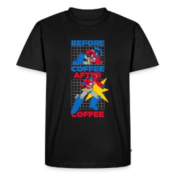 Transformers G1 Optimus Prime Drôle Cadeau Café - T-shirt Premium bio Homme - noir - Devant - Nico (187cm)