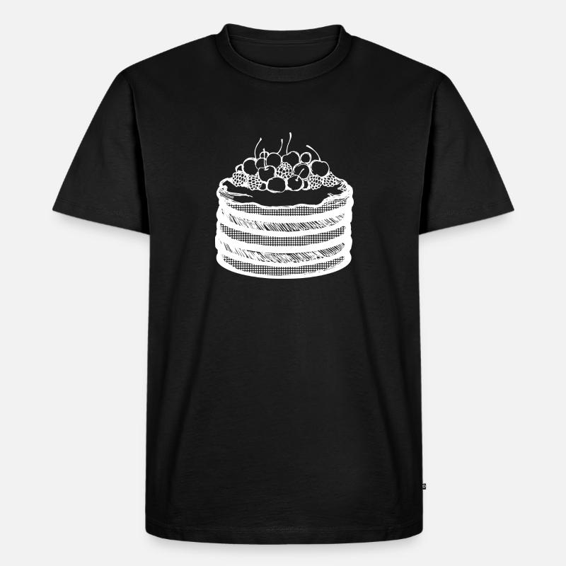 Kuchen Backen Bäcker Konditor - Männer Premium Bio T-Shirt - Schwarz