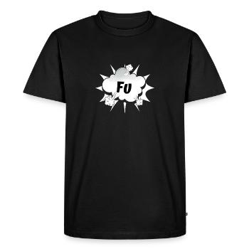 FU fuck you comic - T-shirt Premium bio Homme - noir - Devant - Nico (187cm)