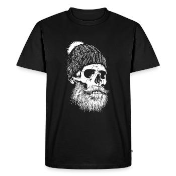 Lumberjack Skull Lumberjack - Men's Premium Organic T-Shirt - black - Front - Nico (187cm)