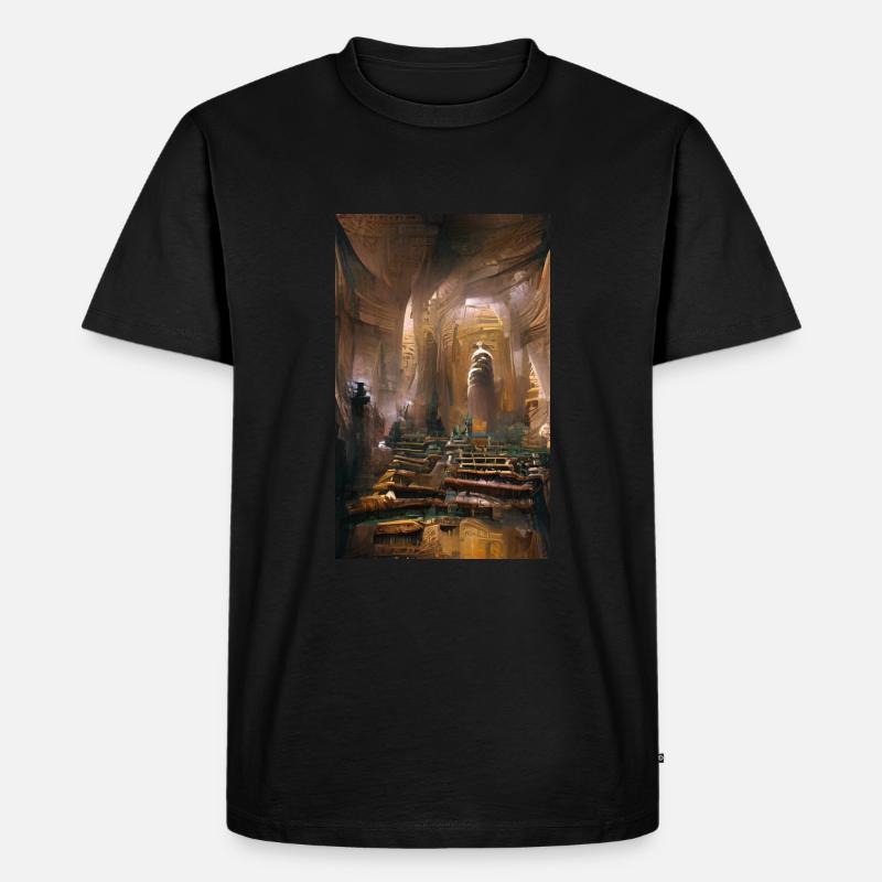 Treasury - Männer Premium Bio T-Shirt - Schwarz