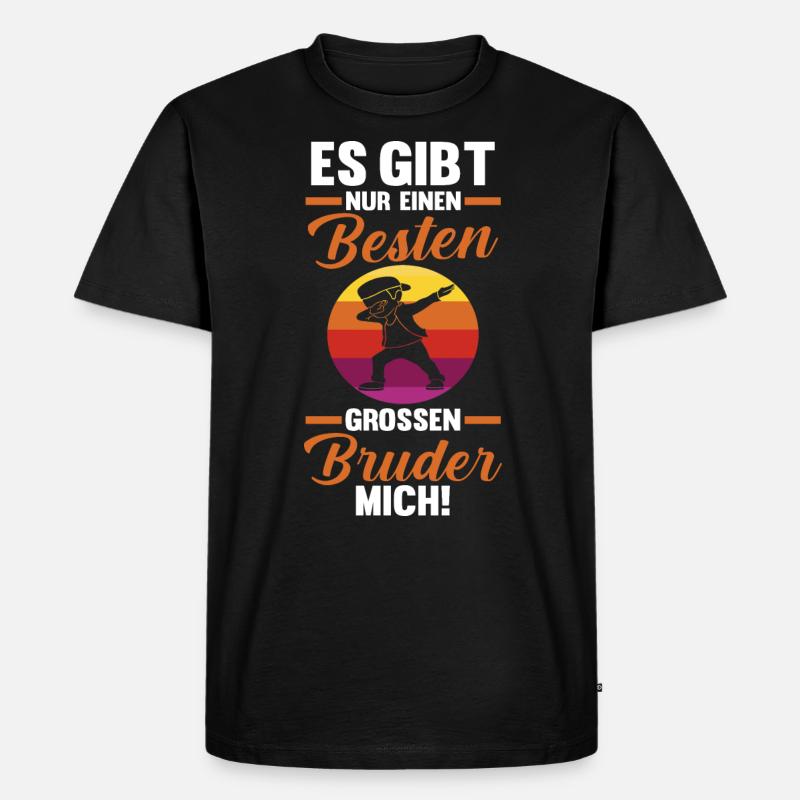 Dabbing Bester Bruder - Männer Premium Bio T-Shirt - Schwarz