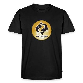 Poissons pix - T-shirt Premium bio Homme - noir - Devant - Nico (187cm)