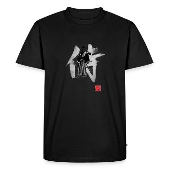samurai - T-shirt Premium bio Homme - noir - Devant - Nico (187cm)