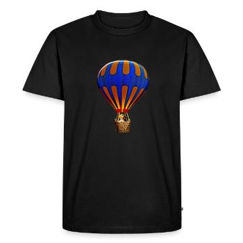 Hot air balloon 3 - Men's Premium Organic T-Shirt - black - Front - Nico (187cm)