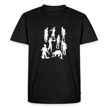 ZOMBIE - T-shirt Premium bio Homme - noir - Devant - Nico (187cm)