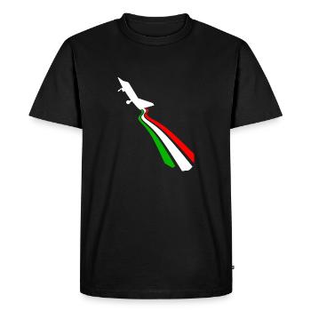 Flag of Italy - Men's Premium Organic T-Shirt - black - Front - Nico (187cm)
