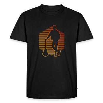 Guitariste Hommes Egitarre Guitare Électrique - T-shirt Premium bio Homme - noir - Devant - Nico (187cm)