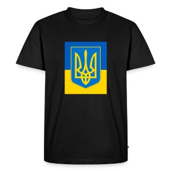 Ukraine - T-shirt Premium bio Homme - noir - Devant - Nico (187cm)