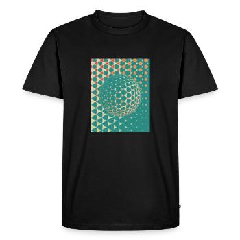 globe - T-shirt Premium bio Homme - noir - Devant - Nico (187cm)