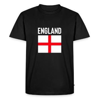 Angleterre de football - T-shirt Premium bio Homme - noir - Devant - Nico (187cm)