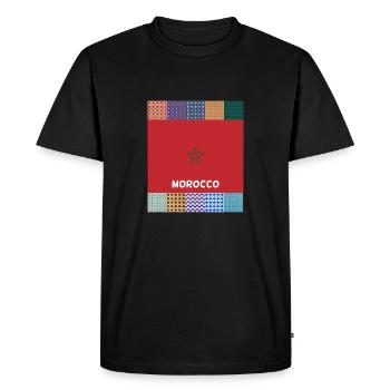 Morocco - Men's Premium Organic T-Shirt - black - Front - Nico (187cm)