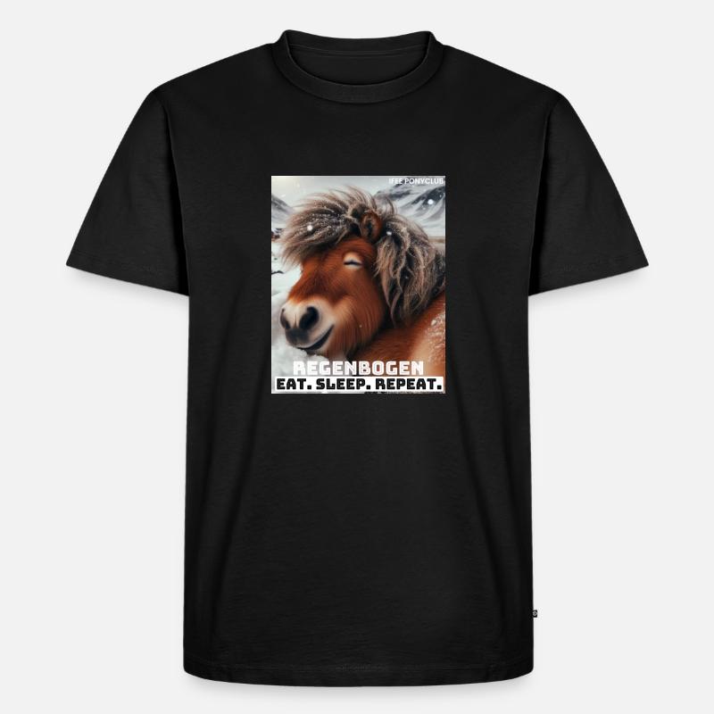 Regenbogen Mottoshirt - Männer Premium Bio T-Shirt - Schwarz