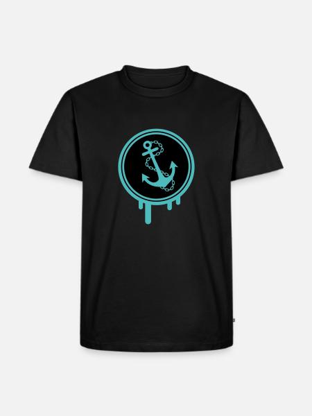Blobs d’icônes d’ancrage - T-shirt Premium bio Homme - noir