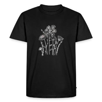 Fleurs séchées - T-shirt Premium bio Homme - noir - Devant - Nico (187cm)