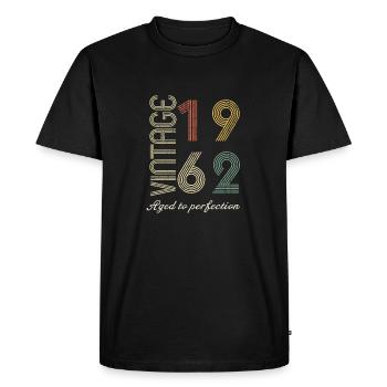 62 Years Birthday Gift - 1962 - Men's Premium Organic T-Shirt - black - Front - Nico (187cm)