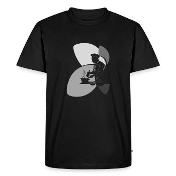 Cuisinier Cuisinier - T-shirt Premium bio Homme - noir - Devant - Nico (187cm)