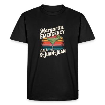 Fun cocktail saying - Men's Premium Organic T-Shirt - black - Front - Nico (187cm)