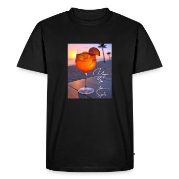 Un Aperoli par jour... - T-shirt Premium bio Homme - noir - Devant - Nico (187cm)