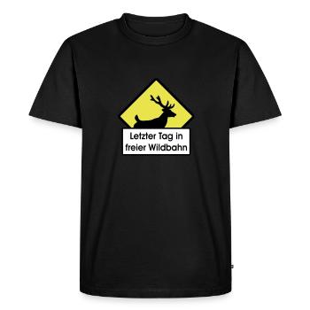 Baccalauréat - T-shirt Premium bio Homme - noir - Devant - Nico (187cm)