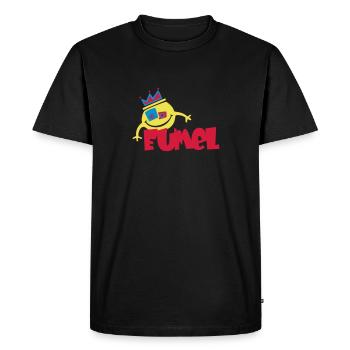 Eumel - T-shirt Premium bio Homme - noir - Devant - Nico (187cm)