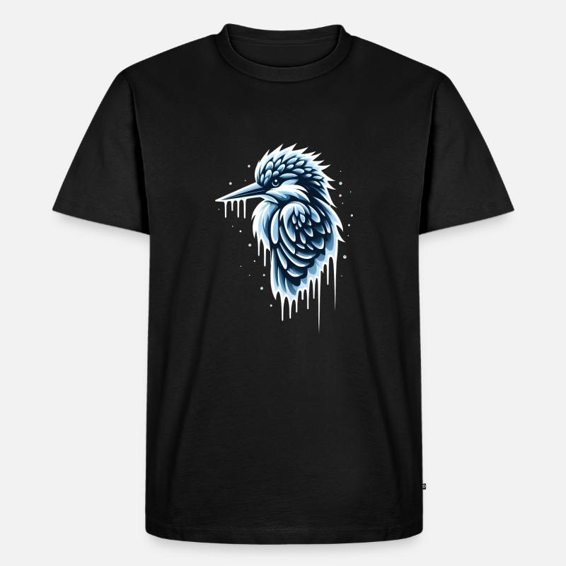 Eisvogel - Männer Premium Bio T-Shirt - Schwarz