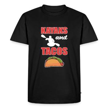 Kayak Kayak Canoë Canoë - T-shirt Premium bio Homme - noir - Devant - Nico (187cm)