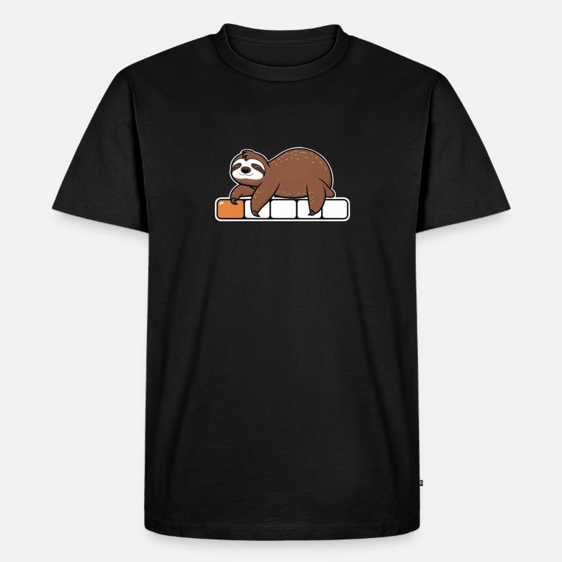 Mal eine Runde Chillen - Männer Premium Bio T-Shirt - Schwarz