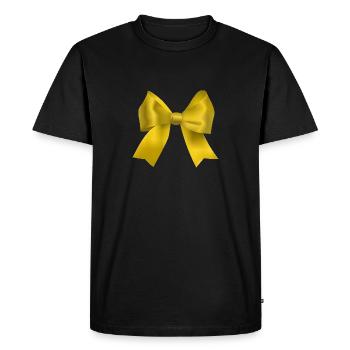 arc doré - T-shirt Premium bio Homme - noir - Devant - Nico (187cm)