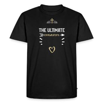 Le soulevé de terre ultime - Jésus - T-shirt Premium bio Homme - noir - Devant - Nico (187cm)