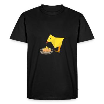 Bird's nest origami chick hatching chicken - Men's Premium Organic T-Shirt - black - Front - Nico (187cm)