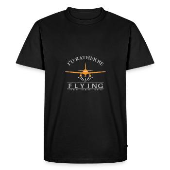 Cher pilote d'avion, meilleur avion volant - T-shirt Premium bio Homme - noir - Devant - Nico (187cm)