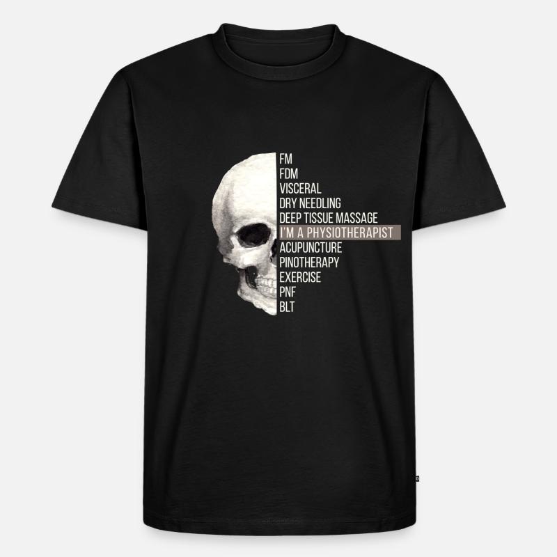 Physio-Methode - Männer Premium Bio T-Shirt - Schwarz