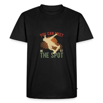 Conception de planche à roulettes pour planche à roulettes - T-shirt Premium bio Homme - noir - Devant - Nico (187cm)