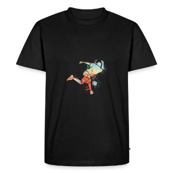 Cool Splash conception de bowling sportif pour les bowlers - T-shirt Premium bio Homme - noir - Devant - Nico (187cm)