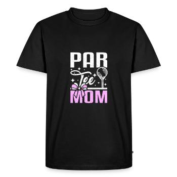 Design de maman par tee pour mère golfeuse - T-shirt Premium bio Homme - noir - Devant - Nico (187cm)