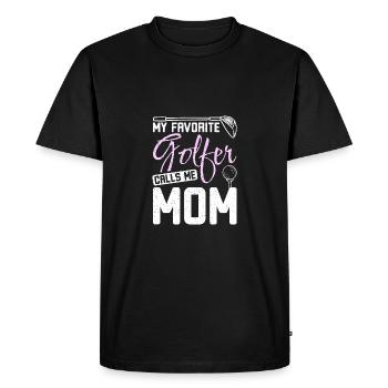 Mon golfeur préféré m’appelle maman golfeuse mère - T-shirt Premium bio Homme - noir - Devant - Nico (187cm)