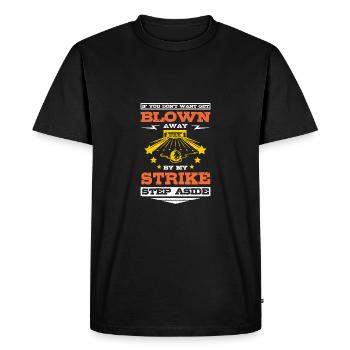 Get blown away by my strike bowling - Men's Premium Organic T-Shirt - black - Front - Nico (187cm)