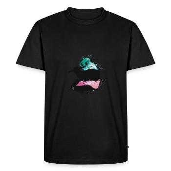 Splash Art Giant Panda Panda Bear Big Panda - Men's Premium Organic T-Shirt - black - Front - Nico (187cm)