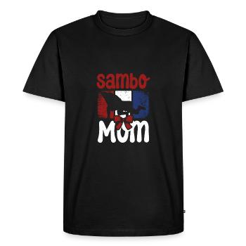 Fête des mères Mère Sambo Maman - T-shirt Premium bio Homme - noir - Devant - Nico (187cm)