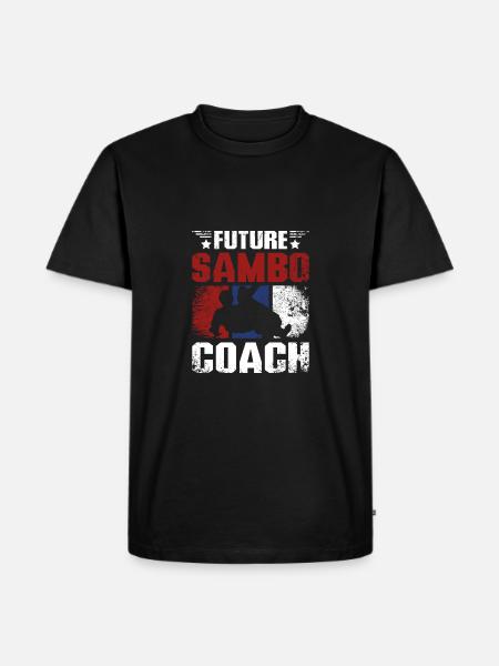 Future sambo trainer coach - Men's Premium Organic T-Shirt - black