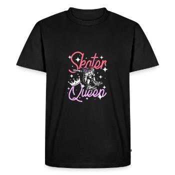 Girl Skater Queen - Men's Premium Organic T-Shirt - black - Front - Nico (187cm)