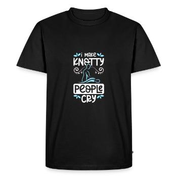 Je fais pleurer les gens noueux Massothérapeutes - T-shirt Premium bio Homme - noir - Devant - Nico (187cm)