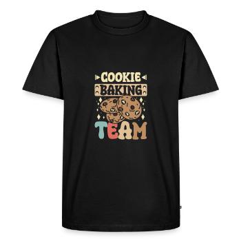 Cookie Taster Baking Lover, Cookie Baking Team - Men's Premium Organic T-Shirt - black - Front - Nico (187cm)