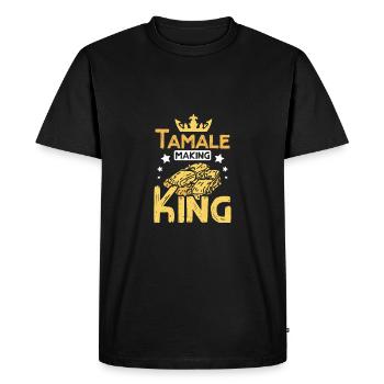 Tamale fait le roi - T-shirt Premium bio Homme - noir - Devant - Nico (187cm)